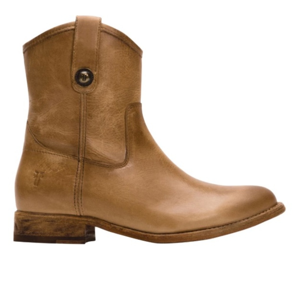 Frye Tan Heeled Boots